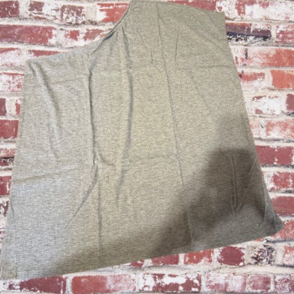 Grey One Shoulder Ribbed Draped Top - Picture 9 of 14